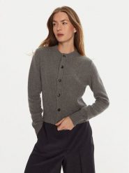 AMI Paris Kardigan FKC157005 Szary Regular Fit. Szare kardigany damskie AMI PARIS, s, bez wzorów, z kaszmiru. Za 1,319.00 zł.