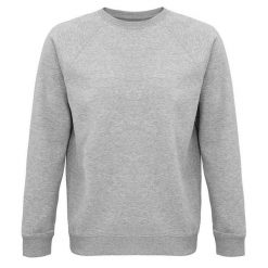 Bluza Unisex Space Melange Dla Dorosłych. Szare bluzy sportowe damskie SOL'S, m, bez wzorów, z bawełny, bez ramiączek, długie, z kapturem. Za 116.99 zł.