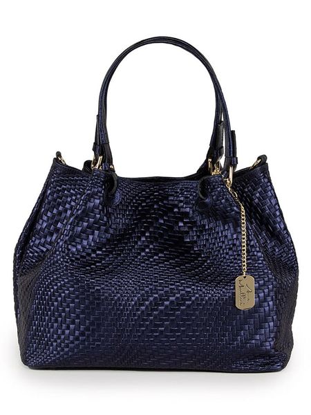 Anna Morellini Skórzana torebka "Eloisa" w kolorze granatowym - 38 x 28 x 16 cm rozmiar: onesize. Niebieskie torebki klasyczne damskie Anna Morellini, bez wzorów, z materiału, bez dodatków. Za 314.75 zł.
