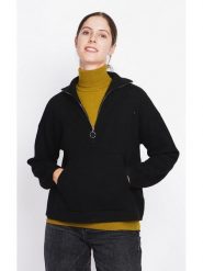 ASSUILI Sweter w kolorze czarnym rozmiar: 36. Czarne golfy damskie Assuili, bez wzorów, bez ramiączek. Za 173.99 zł.