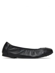 Caprice Baleriny 9-22117-46 Czarny. Czarne baleriny damskie Caprice, bez wzorów, ze skóry, bez obcasa. Za 208.99 zł.