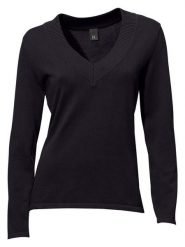 Heine Sweter w kolorze czarnym rozmiar: 46. Czarne swetry klasyczne damskie Heine, z bawełny, bez kołnierzyka. Za 61.02 zł.