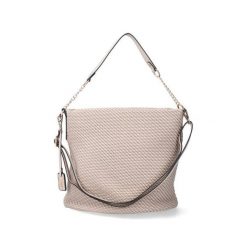 RIEKER H1331-60 beige, torebka damskai. Brązowe torebki klasyczne damskie Rieker, bez wzorów, z lycry, bez dodatków. Za 134.95 zł.
