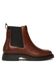 Tommy Hilfiger Sztyblety Comfort Lwt FM0FM05591 Brązowy. Brązowe sztyblety męskie Tommy Hilfiger, ze skóry, bez zapięcia. Za 559.99 zł.