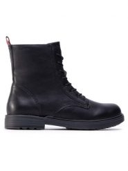Geox Kozaki J Eclair G. D J049QD 000BC C9999 D Czarny. Czarne kozaki dziewczęce Geox, bez wzorów, ze skóry, bez obcasa. Za 249.99 zł.
