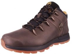 Tenisówki Timberland Model Sprint Trekker Mid Lace Sneaker Kolor Brązowy. Brązowe trampki i tenisówki męskie Timberland, bez wzorów, z materiału, bez zapięcia. Za 551.20 zł.