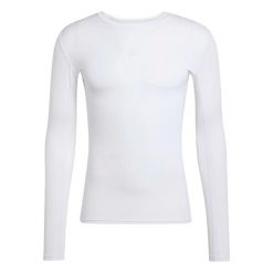 Koszulka z długim rękawem adidas Techfit. Białe koszulki męskie z długim rękawem Adidas, z materiału. Za 154.35 zł.