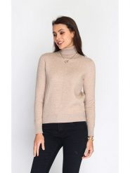 C& Jo Golf w kolorze karmelowym rozmiar: 40. Brązowe golfy damskie C& Jo, bez wzorów, z kaszmiru, bez ramiączek. Za 169.67 zł.