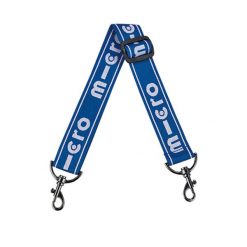 Niebieski pasek odblaskowy. Niebieskie paski męskie MICRO, bez wzorów, eleganckie. Za 79.00 zł.