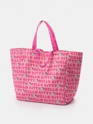 Materiałowa torba zakupowa Hello Kitty - wielobarwny. Torebki klasyczne damskie Sinsay, bez wzorów, z materiału, bez dodatków. Za 39.99 zł.