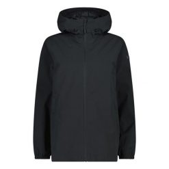 Kurtka przeciwdeszczowa damska CMP Verge Jacket Fix Hood. Szare kurtki damskie CMP, s, bez kaptura. Za 298.99 zł.