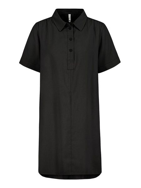 Sublevel Sukienka koszulowa w kolorze czarnym rozmiar: S. Czarne sukienki damskie Sublevel, na co dzień, s, bez wzorów, bez kołnierzyka, bez ramiączek, midi, koszulowe. Za 95.69 zł.