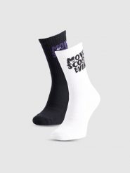 4F Skarpety casual za kostkę (2-pack) damskie - multikolor 39-42. Skarpetki damskie 4f, bez wzorów, z materiału. Za 49.99 zł.