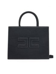 Elisabetta Franchi Torebka BS-09A-51E2-V460 Czarny. Czarne torebki klasyczne damskie Elisabetta Franchi, bez wzorów, ze skóry, bez dodatków. Za 1,019.00 zł.