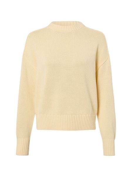 Someday sweter z dzianiny - Tiruna Kobiety Bawełna żółty, 40. Żółte swetry klasyczne damskie Someday, z bawełny, bez kołnierzyka. Za 279.95 zł.