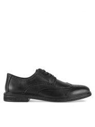 Sergio Bardi Półbuty MF1645-1Z Czarny. Czarne buty wizytowe męskie Sergio Bardi, ze skóry, bez zapięcia. Za 159.99 zł.
