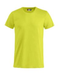 Clique Basic-T Junior T‑shirt z bawełny – visibility green. Zielone t-shirty damskie CLIQUE, bez wzorów, z bawełny, bez kołnierzyka. Za 84.64 zł.