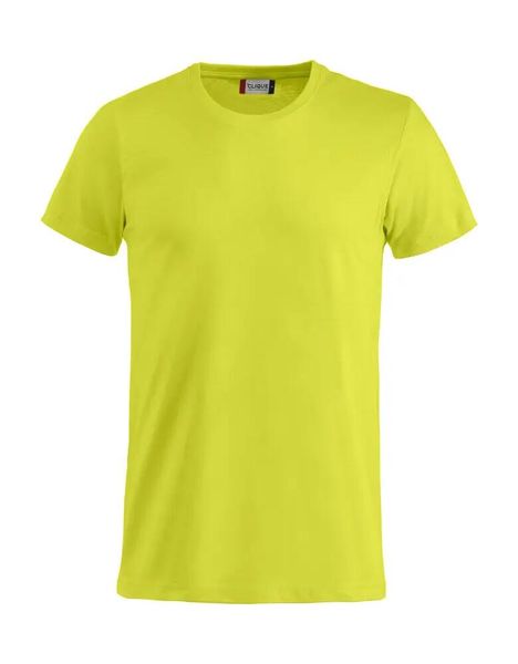 Clique Basic-T Junior T‑shirt z bawełny – visibility green. Zielone t-shirty damskie CLIQUE, bez wzorów, z bawełny, bez kołnierzyka. Za 84.64 zł.