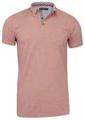 Bladoróżowa Koszulka Polo, Bez Nadruku - Brave Soul, Męska. Czerwone koszulki polo męskie Brave Soul, m, bez wzorów, z bawełny, bez ramiączek. Za 59.00 zł.