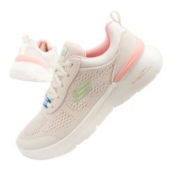 Buty Skechers Air Dynamight 2.0 150370/NTPK beżowy. Brązowe buty sportowe na co dzień damskie bez wzorów, z gumy. Za 449.36 zł.