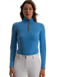 Fischer Koszulka funkcyjna w kolorze niebieskim rozmiar: XL. Niebieskie bluzki sportowe damskie FISCHER, xl, z materiału, bez kołnierzyka, bez ramiączek. Za 148.26 zł.