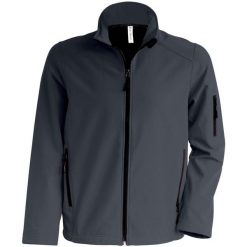 Kurtka Kariban Softshell. Czarne kurtki męskie KARIBAN, m, bez wzorów, z elastanu, bez kaptura. Za 212.70 zł.