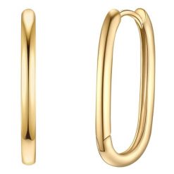 Yokoamii Kolczyki kola z pozlacanej mosiadzu 1 ct Damski. Żółte kolczyki damskie Yokoamii, pozłacane. Za 139.99 zł.