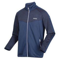 Bluza sportowa męska Regatta Yare VI. Niebieskie bluzy bez kaptura męskie Regatta, bez wzorów, sportowe, bez kołnierzyka, bez ramiączek. Za 248.99 zł.