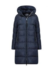 Canadian Peak Płaszcz zimowy "Aprileak" w kolorze granatowym rozmiar: L. Niebieskie płaszcze damskie Canadian Peak, na zimę, l, bez wzorów, z puchu. Za 279.11 zł.