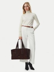 MICHAEL Michael Kors Torebka Hudson 33F6GHDT3X Brązowy ciemny. Brązowe torebki klasyczne damskie MICHAEL Michael Kors, bez wzorów, bez dodatków. Za 1,759.00 zł.
