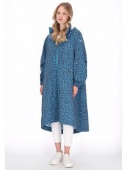 Schmuddelwedda Płaszcz przeciwdeszczowy w kolorze granatowo-turkusowym rozmiar: S. Niebieskie kurtki przeciwdeszczowe damskie Schmuddelwedda, s, bez wzorów, sportowe. Za 304.99 zł.