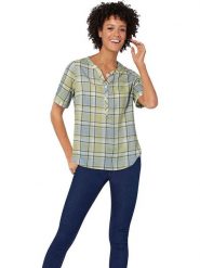 WITT WEIDEN Bluzka w kolorze zielonym rozmiar: 46. Zielone bluzki damskie WITT WEIDEN, bez wzorów, z wiskozy, bez kołnierzyka, bez ramiączek. Za 34.99 zł.