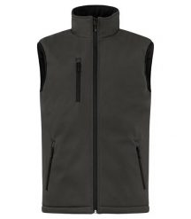 Clique Padded Softshell Vest — Pikowana kamizelka softshell Dark Grey. Szare kurtki softshell damskie CLIQUE, m, bez wzorów, z polaru, bez kaptura. Za 273.81 zł.