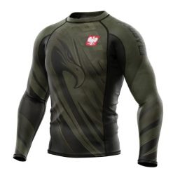 Koszulka sportowa męska Rashguard do MMA EXTREME HOBBY POLSKA ULTIMATE. Zielone bielizna termoaktywna męska EXTREME HOBBY, m, z bawełny, bez ramiączek, na fitness i siłownię. Za 209.00 zł.