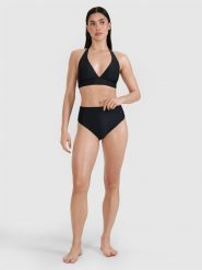 4F Dół od bikini damski - czarny L. Czarne bikini damskie 4f, bez wzorów. W wyprzedaży za 39.99 zł.