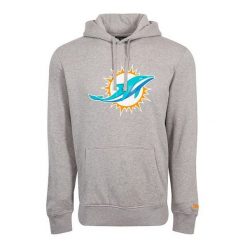 Bluza z kapturem Miami Dolphins NFL. Białe bluzy z kapturem męskie New Era, m. Za 294.50 zł.