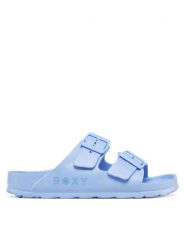 Roxy Klapki Kattie ARJL101228 Błękitny. Niebieskie klapki damskie Roxy, bez wzorów, z syntetyku, bez obcasa. Za 109.99 zł.