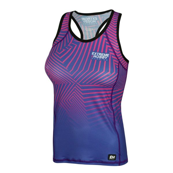 Koszulka do biegania damska bez rękawów EXTREME HOBBY CALEIDOSCOPE. Fioletowe bielizna termoaktywna damska EXTREME HOBBY, xs, bez wzorów, z elastanu. Za 139.00 zł.