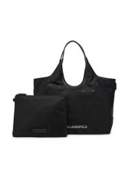 KARL LAGERFELD Torebka A3W30116 Czarny. Czarne torebki klasyczne damskie Karl Lagerfeld, bez wzorów, ze skóry, bez dodatków. Za 629.99 zł.