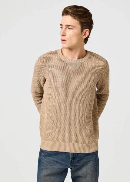 WRANGLER MĘSKA SWETER WRANGLER CREWNECK SWEATER TIMBERWOLF 112364321. Swetry męskie Wrangler, m, bez wzorów, bez kołnierzyka. Za 179.99 zł.