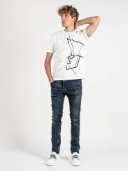 Les Hommes Jeansy | LKD320 512U | 5 Pocket Slim Fit Jeans | Mężczyzna | Niebieski. Niebieskie jeansy męskie Les Hommes. W wyprzedaży za 749.00 zł.