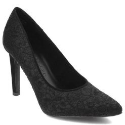 Czarne Czółenka Marco Tozzi Eleganckie Buty Na Obcasie. Czarne czółenka damskie Marco Tozzi, bez wzorów, z koronki, bez obcasa, na obcasie. Za 239.00 zł.