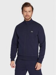 Lacoste Bluza SH9622 Granatowy Regular Fit. Niebieskie bluzy bez kaptura męskie Lacoste, m, z bawełny. Za 429.99 zł.