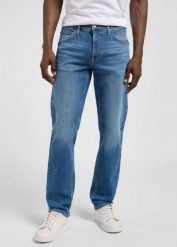 MESKIE SPODNIE JEANSOWE LEE DAREN ZIP FLY MONDAY 112370532. Spodnie materiałowe męskie Lee, bez wzorów, z jeansu. Za 219.99 zł.