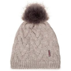 Czapka BUFF Knitted & Fleece Beanie Caryn. Szare czapki męskie Buff, na zimę, bez wzorów, sportowe. Za 169.90 zł.