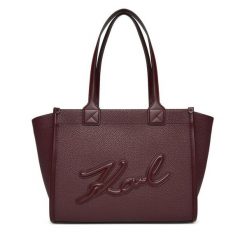Torebka KARL LAGERFELD. Czerwone torebki klasyczne damskie Karl Lagerfeld, bez wzorów, bez dodatków. Za 799.99 zł.