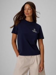 T-shirt relaxed z nadrukiem damski 4F 4FRSS26TTSHF4021. Niebieskie t-shirty damskie 4f, m, bez wzorów, z bawełny, bez kołnierzyka. Za 69.99 zł.