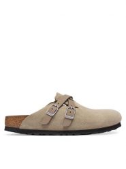 Birkenstock Klapki Blair D-Buckle 1032905 Beżowy jasny. Brązowe klapki damskie Birkenstock, bez wzorów, ze skóry, bez obcasa. Za 636.99 zł.