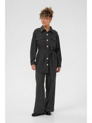 Cream Bluzka w kolorze antracytowym rozmiar: 34. Czarne bluzki damskie Cream, bez wzorów, z tkaniny, bez kołnierzyka, bez ramiączek. Za 173.99 zł.