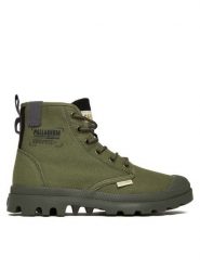 Palladium Trapery Pampa Michigan 79496-325-M Zielony. Zielone buty zimowe męskie Palladium, z materiału, bez zapięcia. Za 319.99 zł.